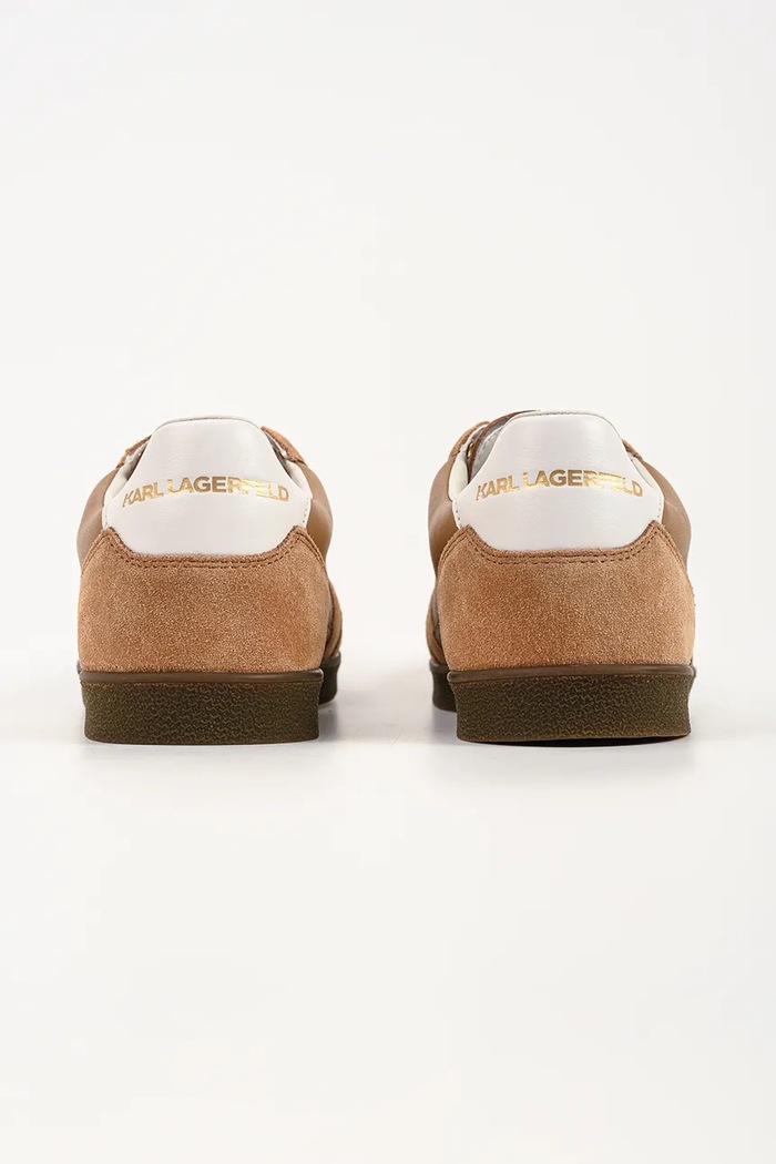 Obuwie Karl Lagerfeld Kandidate Nft sneakersy damskie skórzane KL63830N.322 brązowy