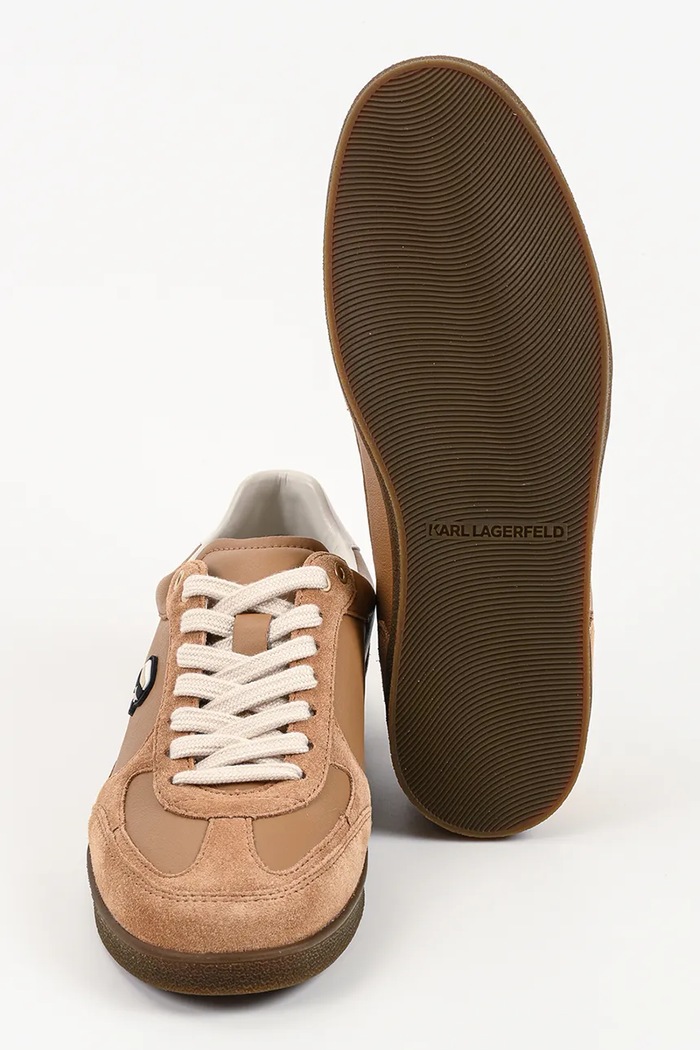 Karl Lagerfeld Kandidate Nft sneakersy damskie skórzane KL63830N.322 brązowy