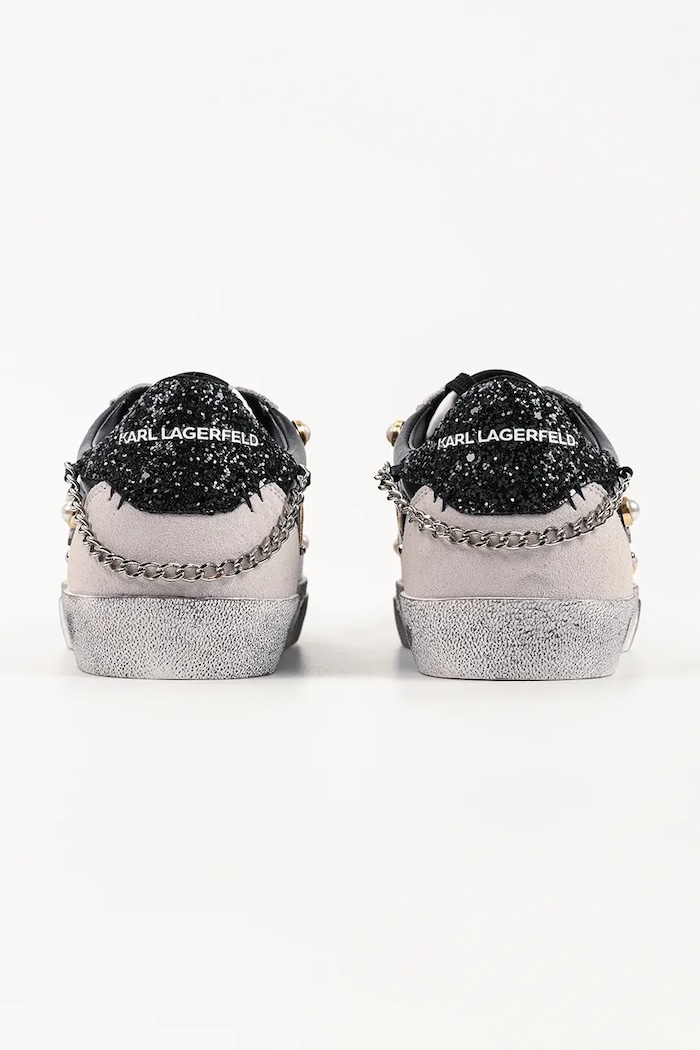 Obuwie Karl Lagerfeld Skool sneakersy damskie skórzane KL60116S.000 czarny