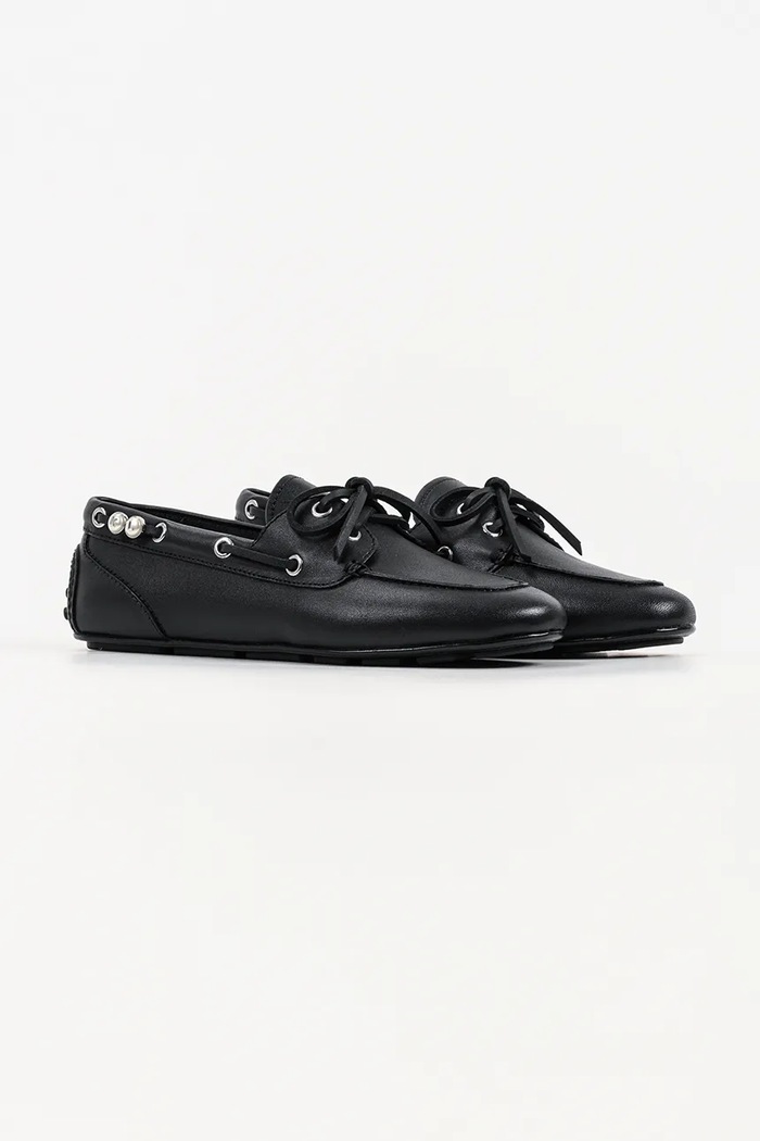 Karl Lagerfeld mokasyny damskie skórzane Ariella KL40825.000 czarny AW26