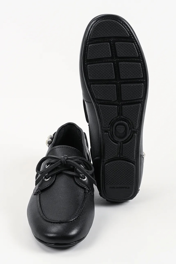 Karl Lagerfeld mokasyny damskie skórzane Ariella KL40825.000 czarny