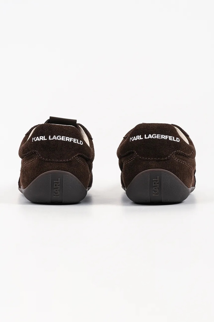 Obuwie Karl Lagerfeld Altia sneakersy damskie zamszowe KL66122.5CH brązowy