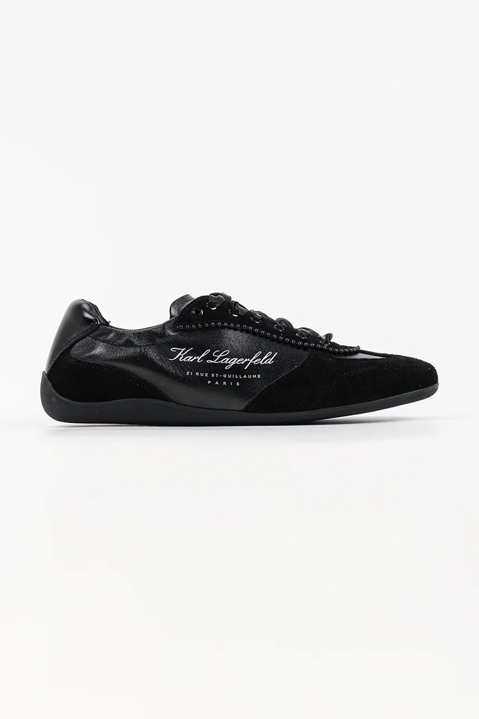 Karl Lagerfeld Altia sneakersy damskie skórzane czarny KL66125A.300
