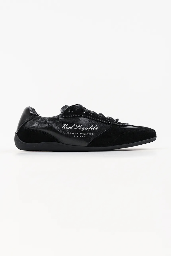 Karl Lagerfeld Altia sneakersy damskie skórzane czarny KL66125A.300