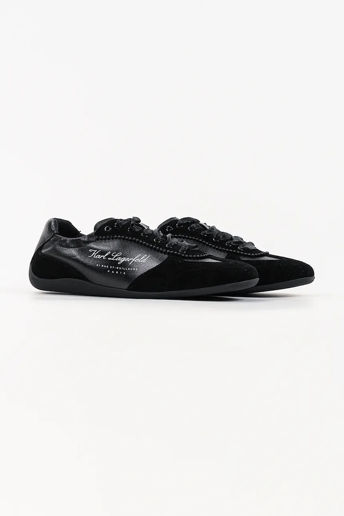 Karl Lagerfeld Altia sneakersy damskie skórzane KL66125A.300 czarny AW26