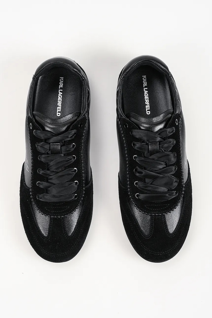 Karl Lagerfeld Altia sneakersy damskie skórzane czarny KL66125A.300