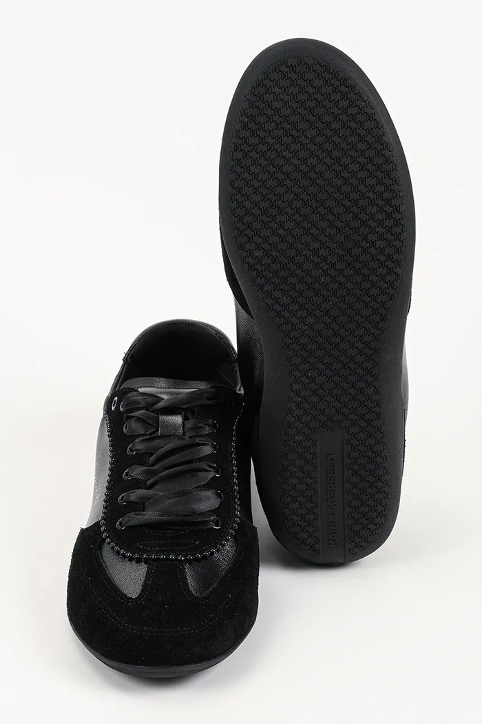 Karl Lagerfeld Altia sneakersy damskie skórzane KL66125A.300 czarny
