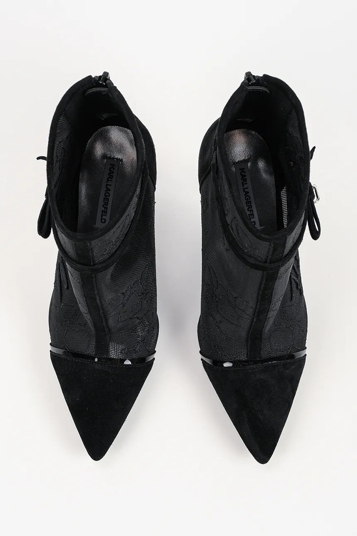 Karl Lagerfeld botki na szpilce damskie Sarabande czarny KL30955L.M00