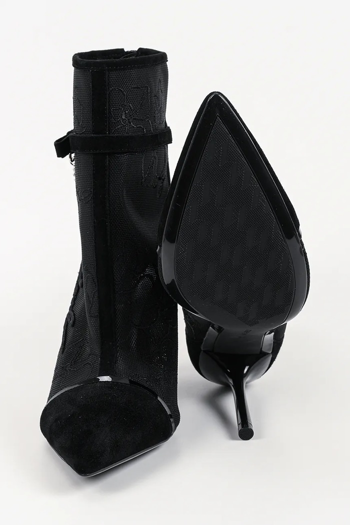 Karl Lagerfeld botki na szpilce damskie Sarabande KL30955L.M00 czarny