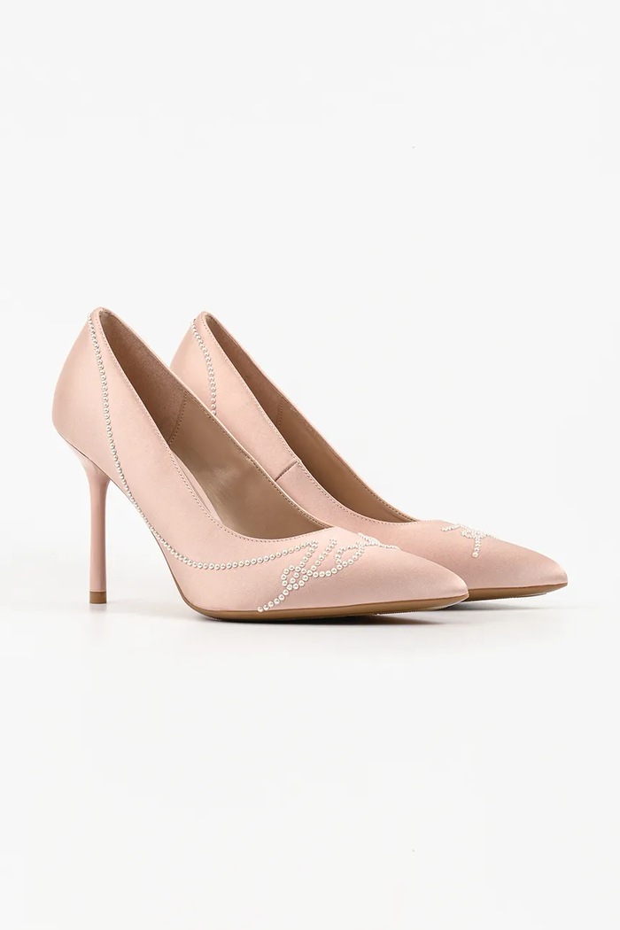 Karl Lagerfeld szpilki Sarabande KL30906P.SNU beżowy AW26