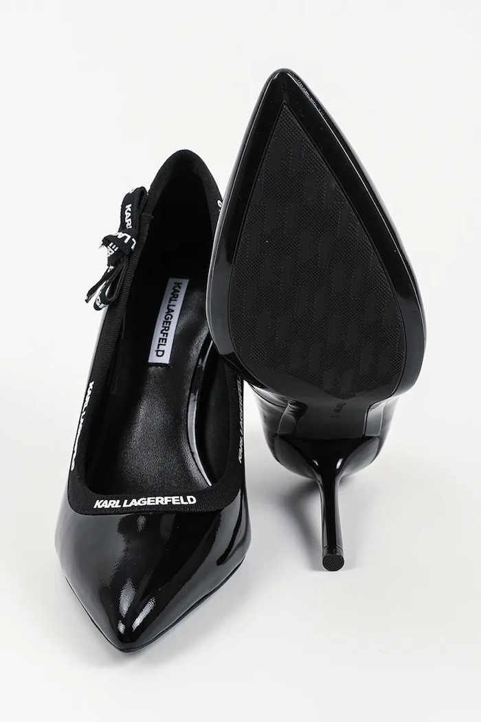 Karl Lagerfeld szpilki skórzane Sarabande KL30908R.1BP czarny