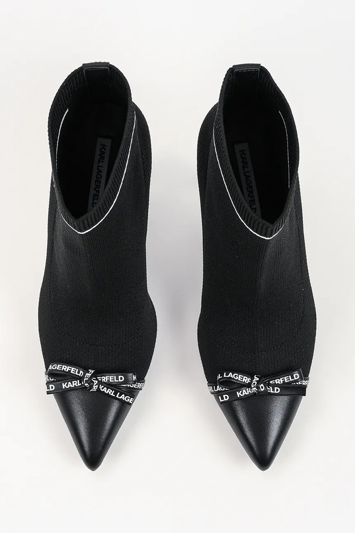 Karl Lagerfeld botki na szpilce damskie Pandara czarny KL31341.K00