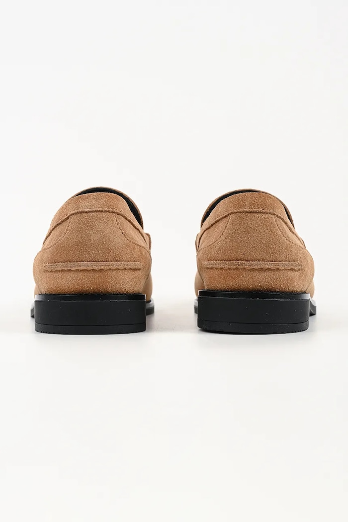 Obuwie Karl Lagerfeld loafersy damskie zamszowe Mia KL42127.522 beżowy