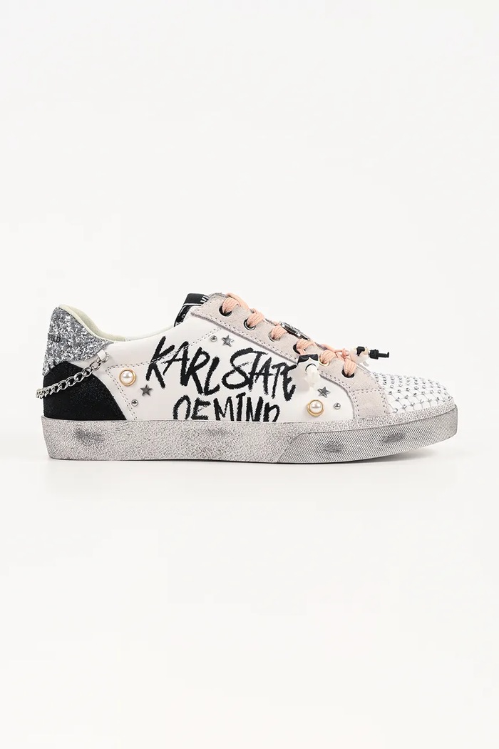 Karl Lagerfeld Skool sneakersy damskie biały KL60116S.011