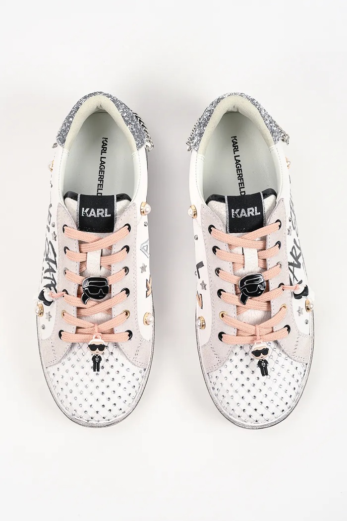 Skool sneakersy damskie Karl Lagerfeld KL60116S.011 biały