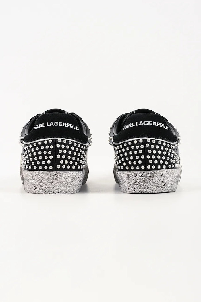 Obuwie Karl Lagerfeld Skool sneakersy damskie skórzane KL60130N.00S czarny
