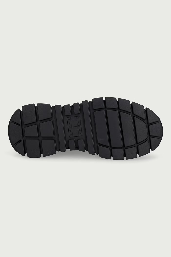 TJW PLATFORM SNEAKER LEATHER MC tenisice za žene od kože Tommy Jeans crna EN0EN03133
