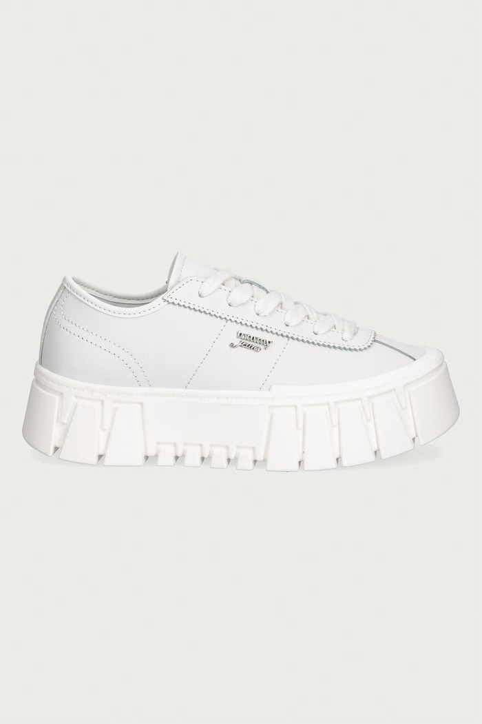 Tommy Jeans TJW PLATFORM SNEAKER LEATHER LC sneakers γυναικεία δερμάτινα EN0EN03165 λευκό AW26