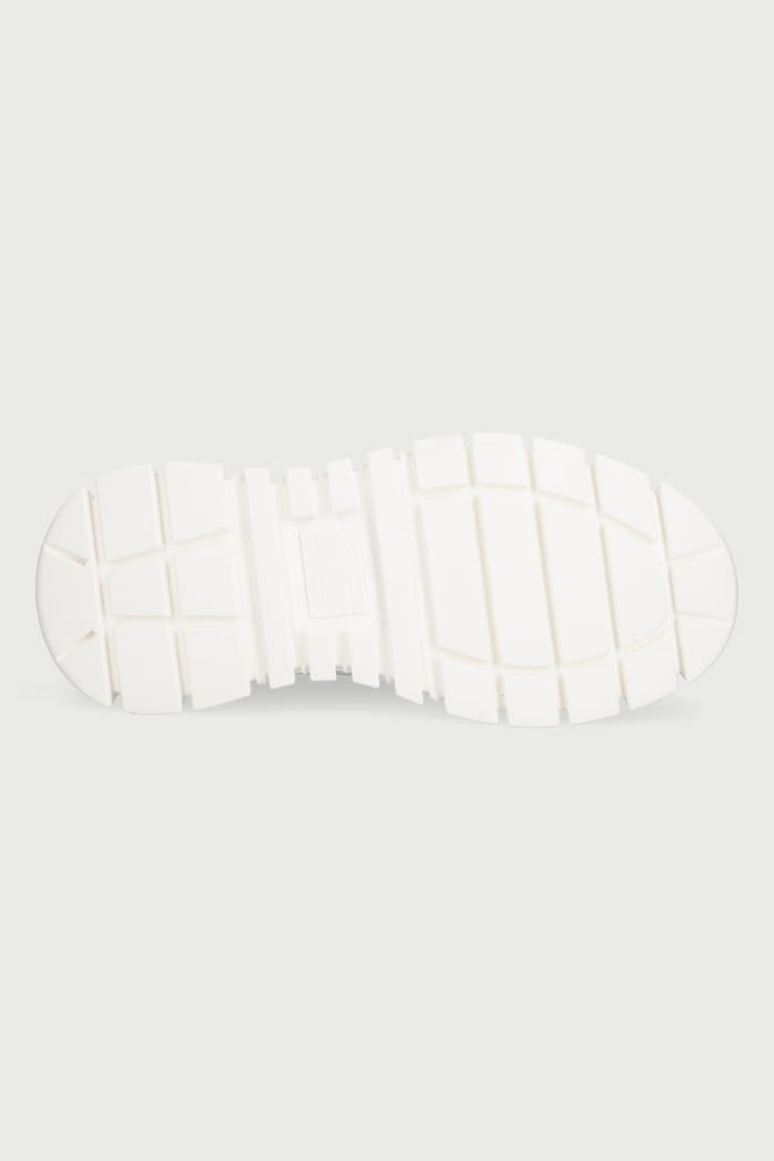 TJW PLATFORM SNEAKER LEATHER LC sneakersy damskie skórzane Tommy Jeans biały EN0EN03165