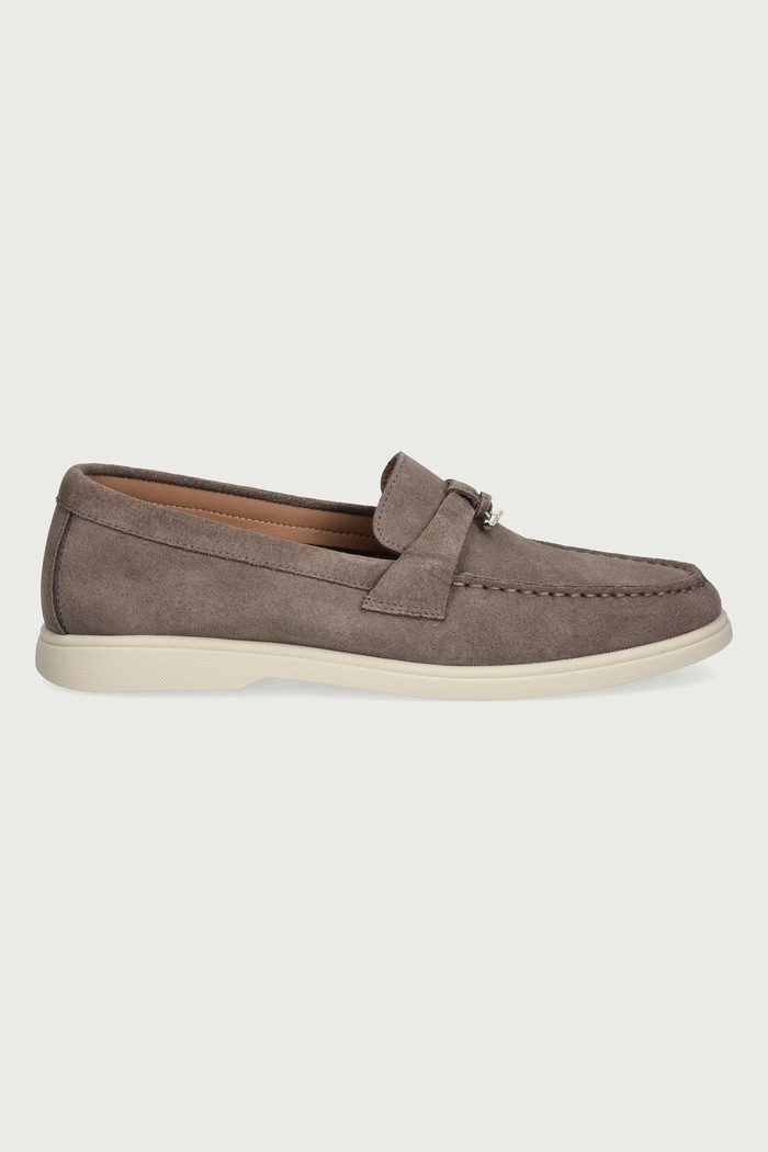 BOSS Mokasinke za žene od brušene kože Sienne 50573418.915 smeđa AW26