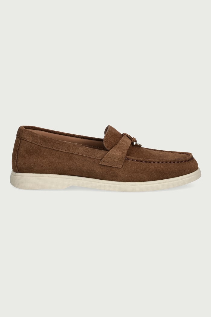 BOSS Mokasini ženski semišasti Sienne 50573418.211 rjava AW26
