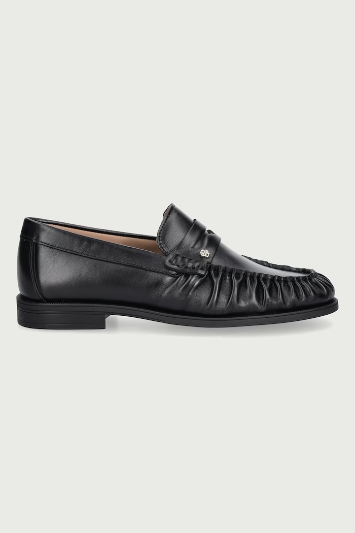 BOSS Mokasíny dámske kožené Lycia 50573102.001 čierna AW26