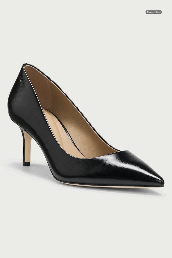 BOSS Pantofi cu toc stiletto din piele Miah negru 50573442.001