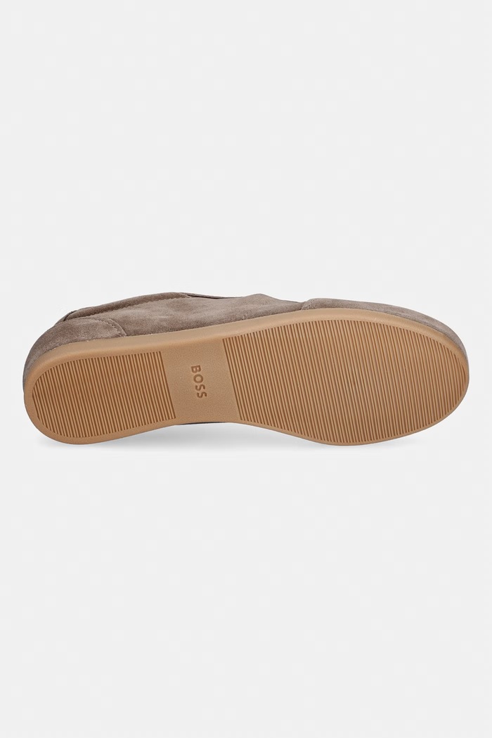 BOSS Solenne sneakersy damskie zamszowe 50575226.915 brązowy
