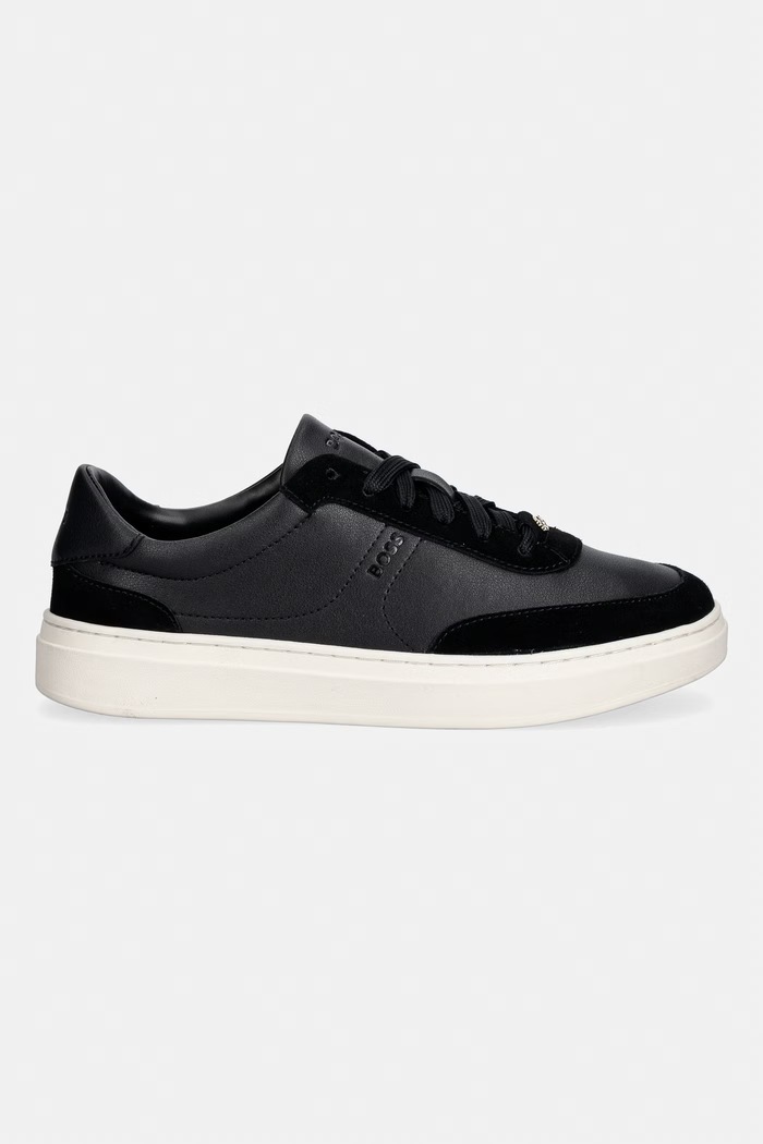 BOSS Kieran sneakers pentru femei, din piele 50569229.001 negru AW26
