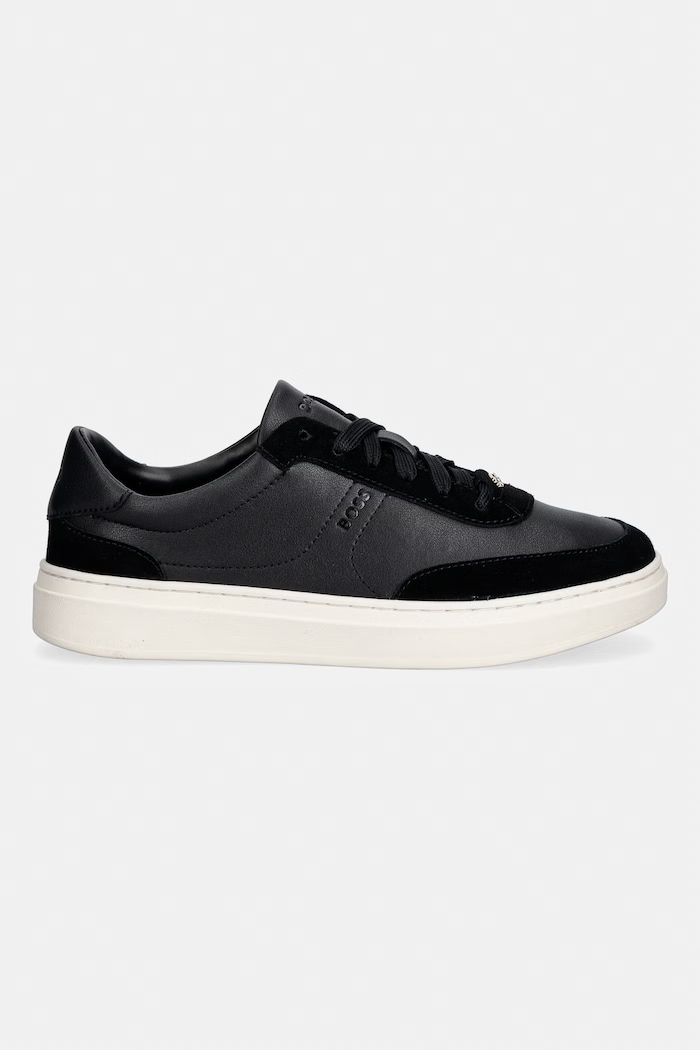 BOSS Kieran sneakers pentru femei, din piele 50569229.001 negru AW26