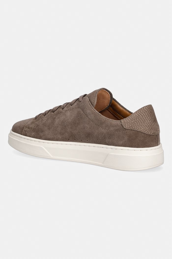 Obuwie BOSS Kieran sneakersy damskie zamszowe 50569228.915 beżowy