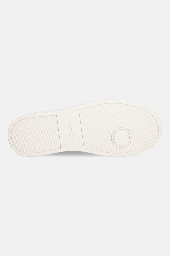 BOSS Kieran sneakersy damskie zamszowe 50569228.915 beżowy