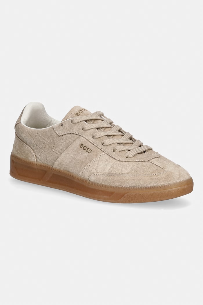 BOSS Brenta sneakers γυναικεία σουέτ μπεζ 50568884.275