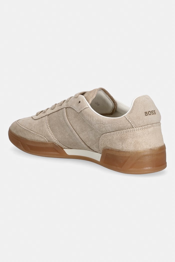 Παπούτσια BOSS Brenta sneakers γυναικεία σουέτ 50568884.275 μπεζ