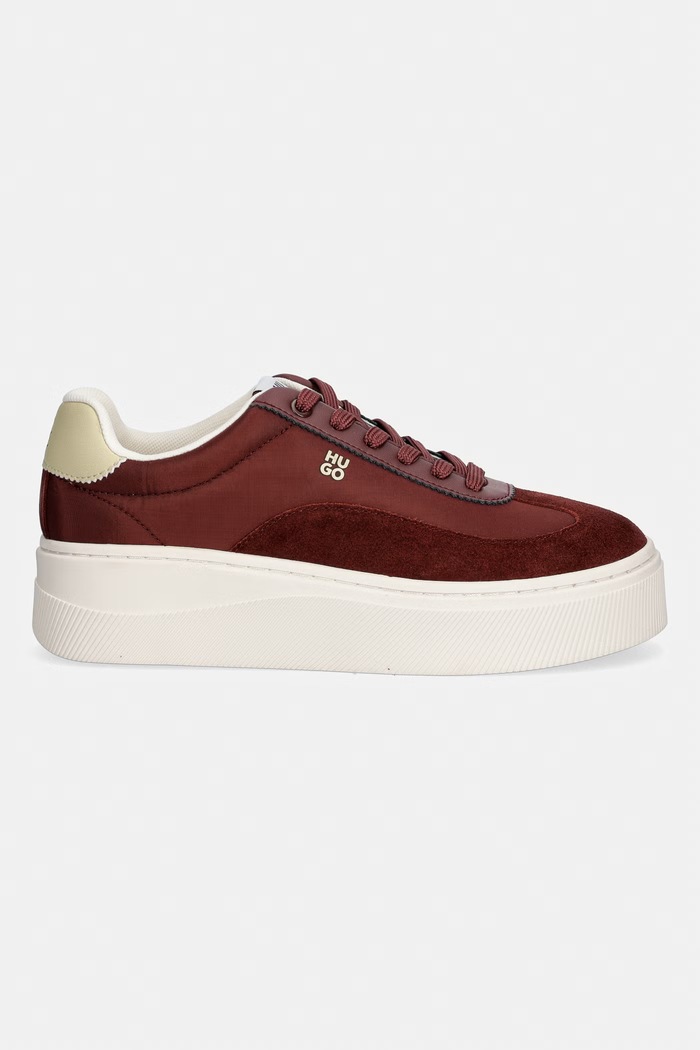 HUGO LyzzPlt sneakersy damskie 50569362.904 bordowy AW26