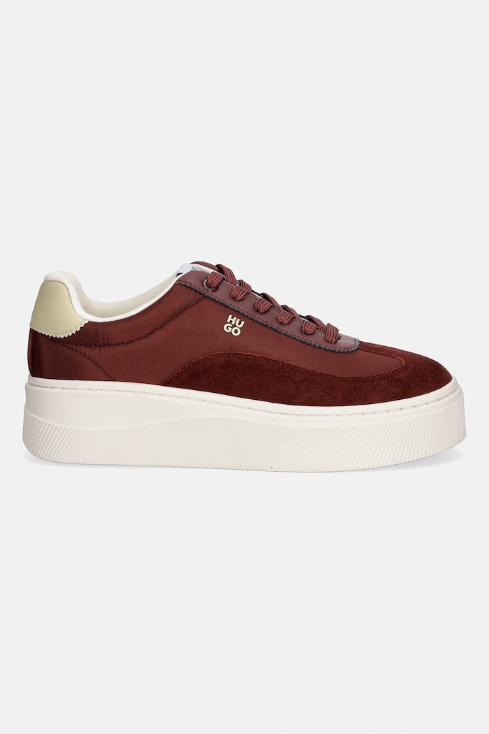HUGO LyzzPlt sneakersy damskie 50569362.904 bordowy AW26