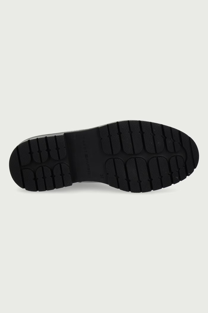 Čizme za žene od kože TH EMBOSS GRAIN LEATHER BOOT Tommy Hilfiger smeđa FW0FW09553