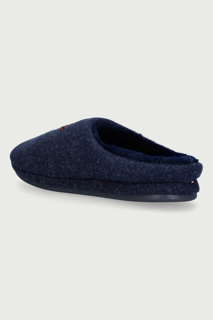 Παπούτσια Tommy Hilfiger Παντόφλες Γυναικεία TH HOUSE BOOTIE FLANNEL FW0FW09699 σκούρο μπλε