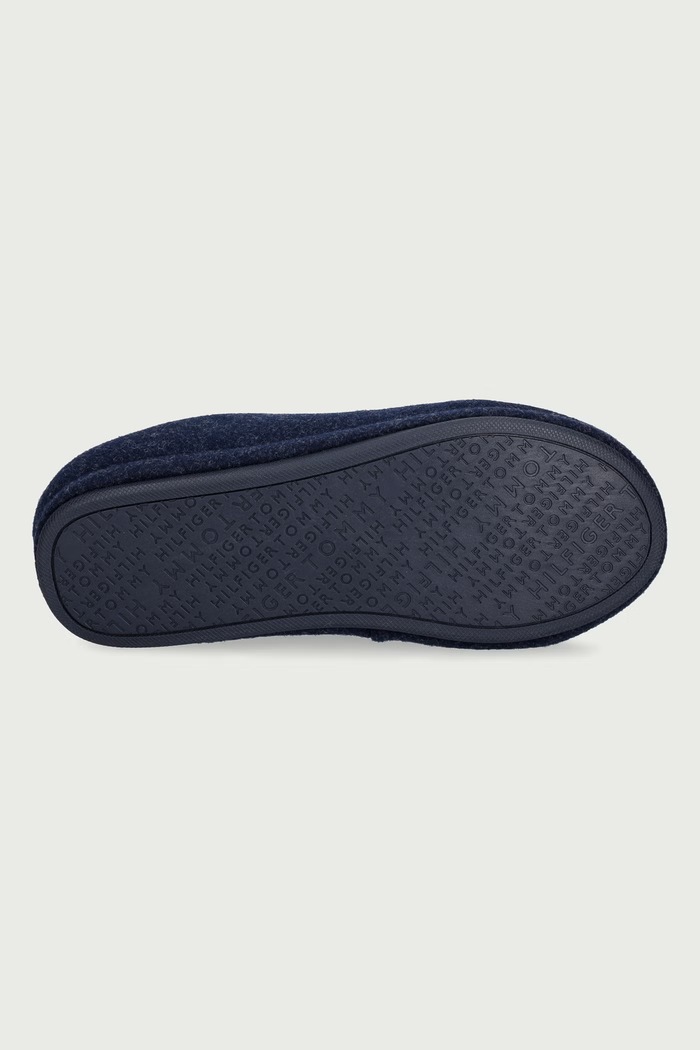 Παντόφλες Γυναικεία TH HOUSE BOOTIE FLANNEL Tommy Hilfiger σκούρο μπλε FW0FW09699
