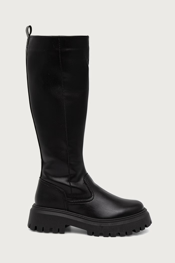 Tommy Hilfiger Čižmy dámske TH STAMP WARM KNEE RAIN BOOT FW0FW09678 čierna AW26