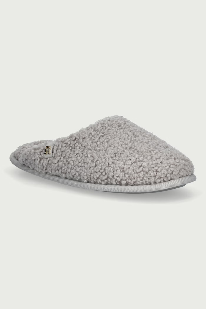 Tommy Hilfiger Παντόφλες Γυναικεία TH HOUSE SHOES γκρί FW0FW09618