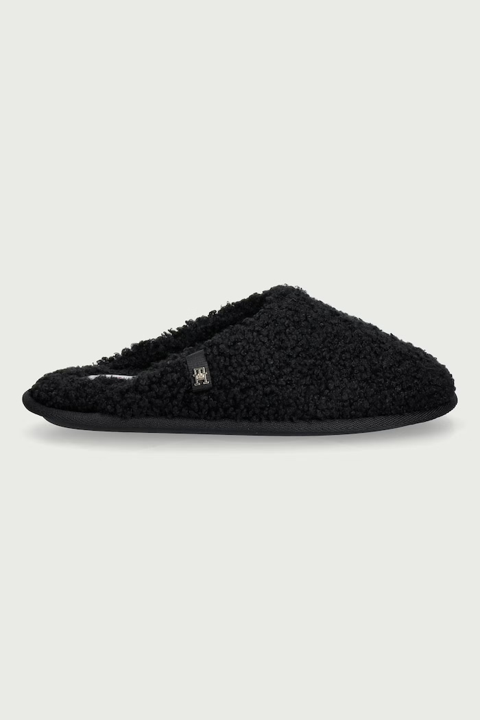 Tommy Hilfiger Παντόφλες Γυναικεία TH HOUSE SHOES FW0FW09618 μαύρο AW26