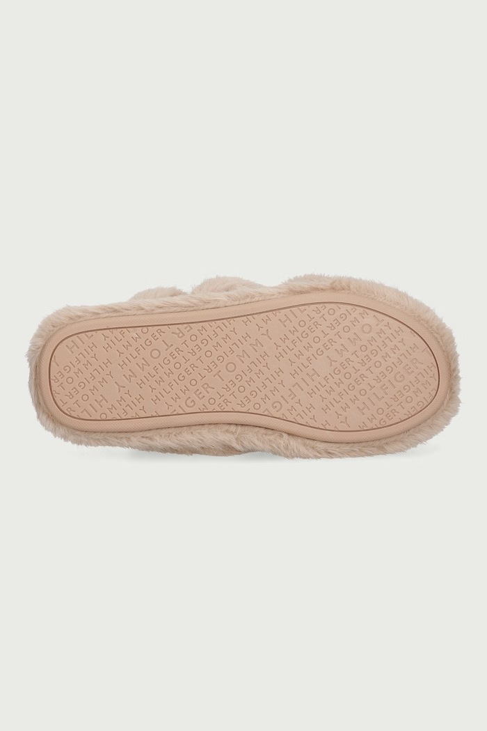 Παντόφλες Γυναικεία TH FEMININE HOUSE SHOES Tommy Hilfiger μπεζ FW0FW09615