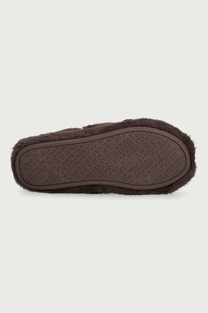 Παντόφλες Γυναικεία TH FEMININE HOUSE SHOES Tommy Hilfiger καφέ FW0FW09615