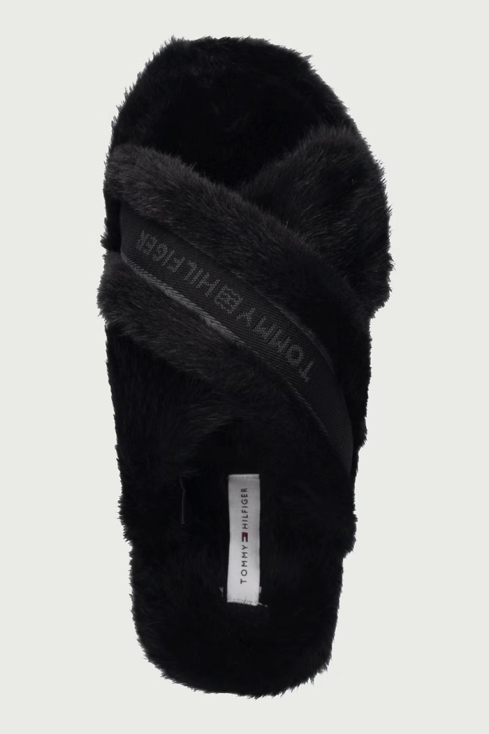 Παντόφλες Γυναικεία TH FEMININE HOUSE SHOES Tommy Hilfiger FW0FW09615 μαύρο