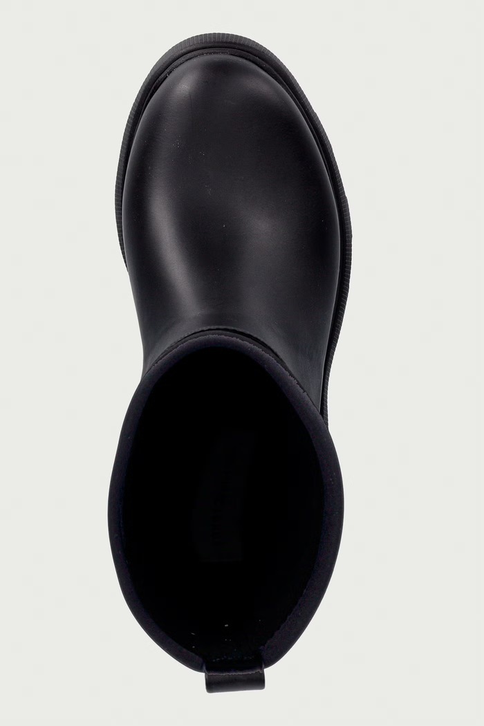 Γαλότσες Γυναικεία TH STAMP WARM ANKLE RAIN BOOT Tommy Hilfiger FW0FW09544 μαύρο