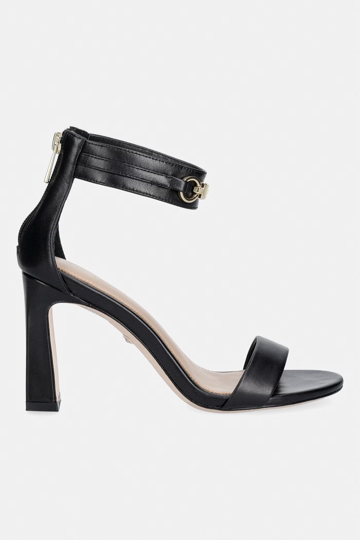 Marciano by Guess sandały na słupku skórzane G6YZ16.L0168.JBLK czarny AW26