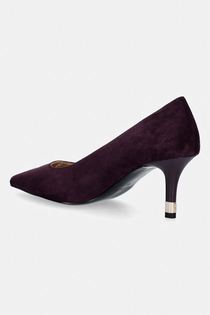 Obuwie Furla szpilki zamszowe Aria YL581FA.C10000.4906S bordowy