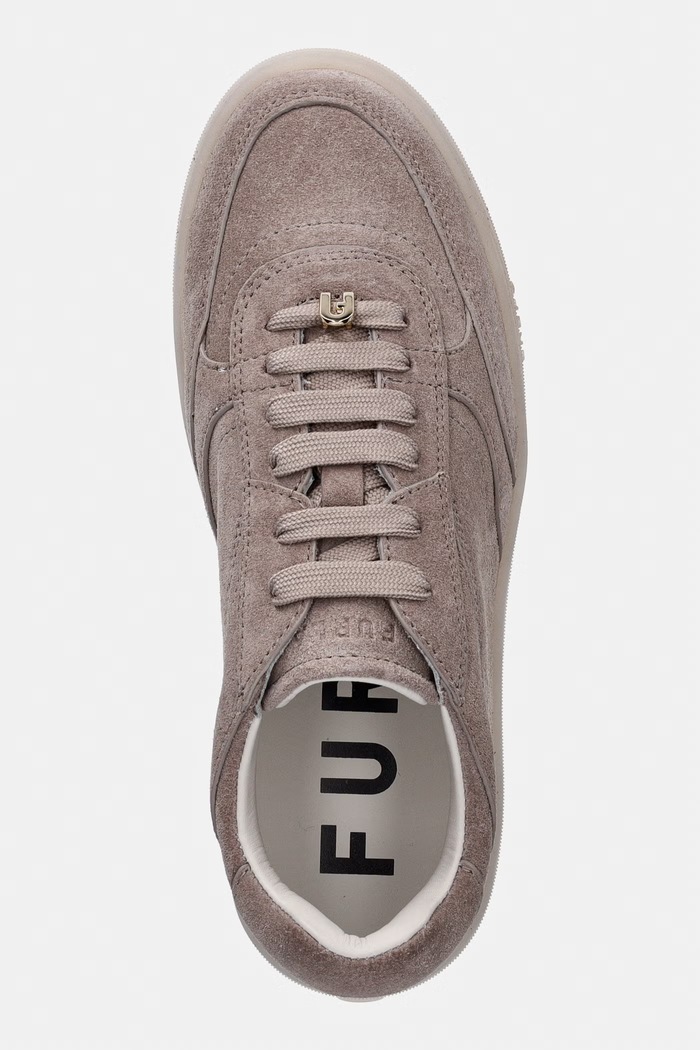 Furla Allegra Lace-Up sneakersy damskie zamszowe brązowy YM53ALG.BX0579.4892S