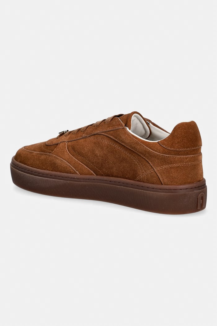 Obuwie Furla Allegra Lace-Up sneakersy damskie zamszowe YM53ALG.BX0579.03B00 brązowy